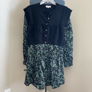 CROSBY HENDRIX SEEING SHADOWS BLACK DRESS